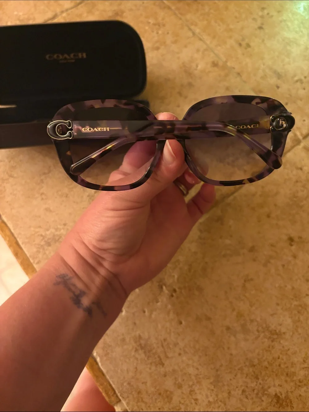 NWOT COACH Women's Oversized Sunglasses - Dark Tortoise - Picture 2 of 9